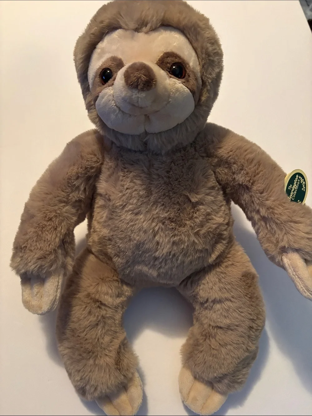 Plush Sloth Stuffed Animal - Tan and Cream